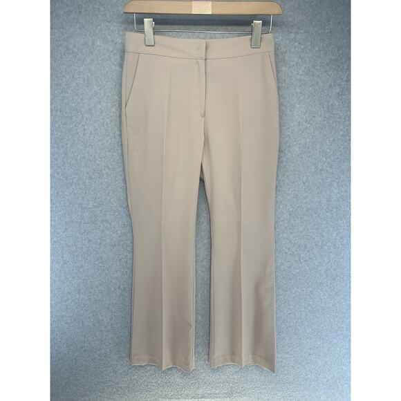 Mango Pants - Mango Womens Dress Pants Size Small with Flare Leg 25" Inseam Light Brown